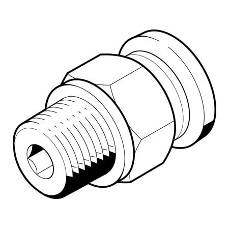 Push-In Fitting QB-3/8-1/2-U-M